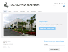 Tablet Screenshot of lyonsandlyons.net